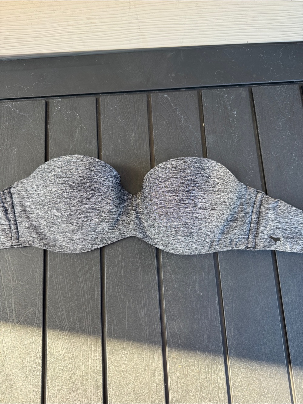 Vs pink Strapless Gray Seamless Molded-Cup Bra